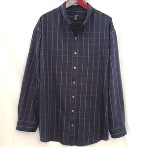 Van Heusen Men’s Navy Button Down Shirt 3XL